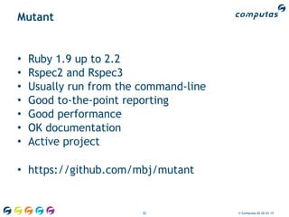 Oop 2015 – Mutation Testing | PDF