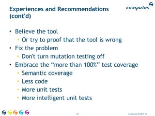 Oop 2015 – Mutation Testing | PDF