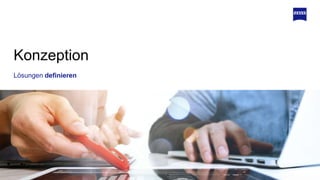 Lösungen definieren
Konzeption
 