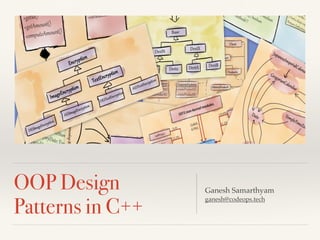 OOP Design
Patterns in C++
Ganesh Samarthyam
ganesh@codeops.tech
 