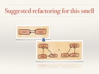 Suggested refactoring for this smell
 