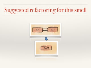 Suggested refactoring for this smell
 