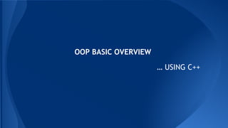 Oop basic overview | PDF