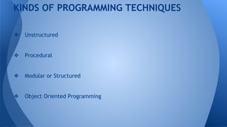 Oop basic overview | PPT