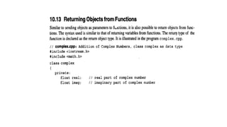 Classes and Objects in Object Oriented Programming | PPTX