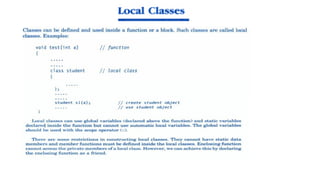 Classes and Objects in Object Oriented Programming | PPTX