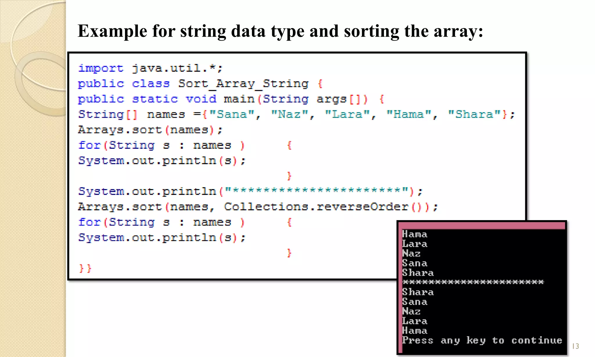Arrays in Java | PPT