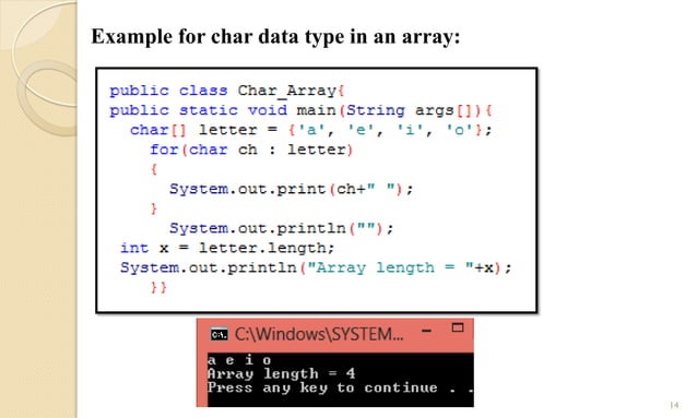 Arrays in Java