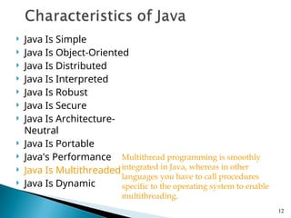 Comprehensive Introduction to Java Programming and Its Core Features | PPT