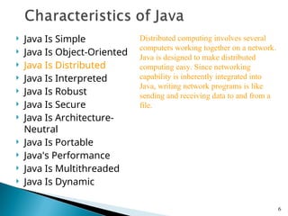Comprehensive Introduction to Java Programming and Its Core Features | PPT