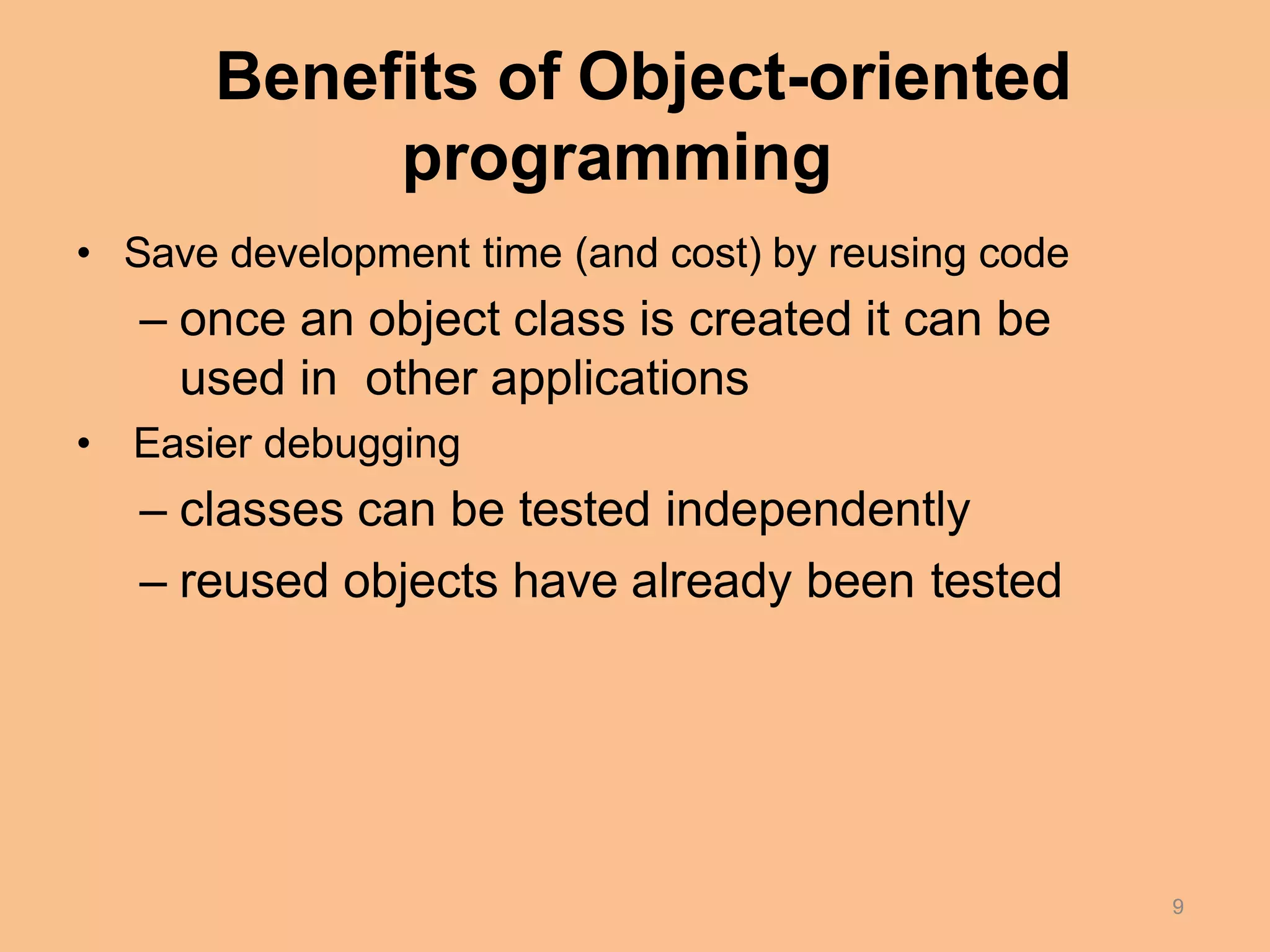 Oop chapter 1 procedural vs oop | PPT