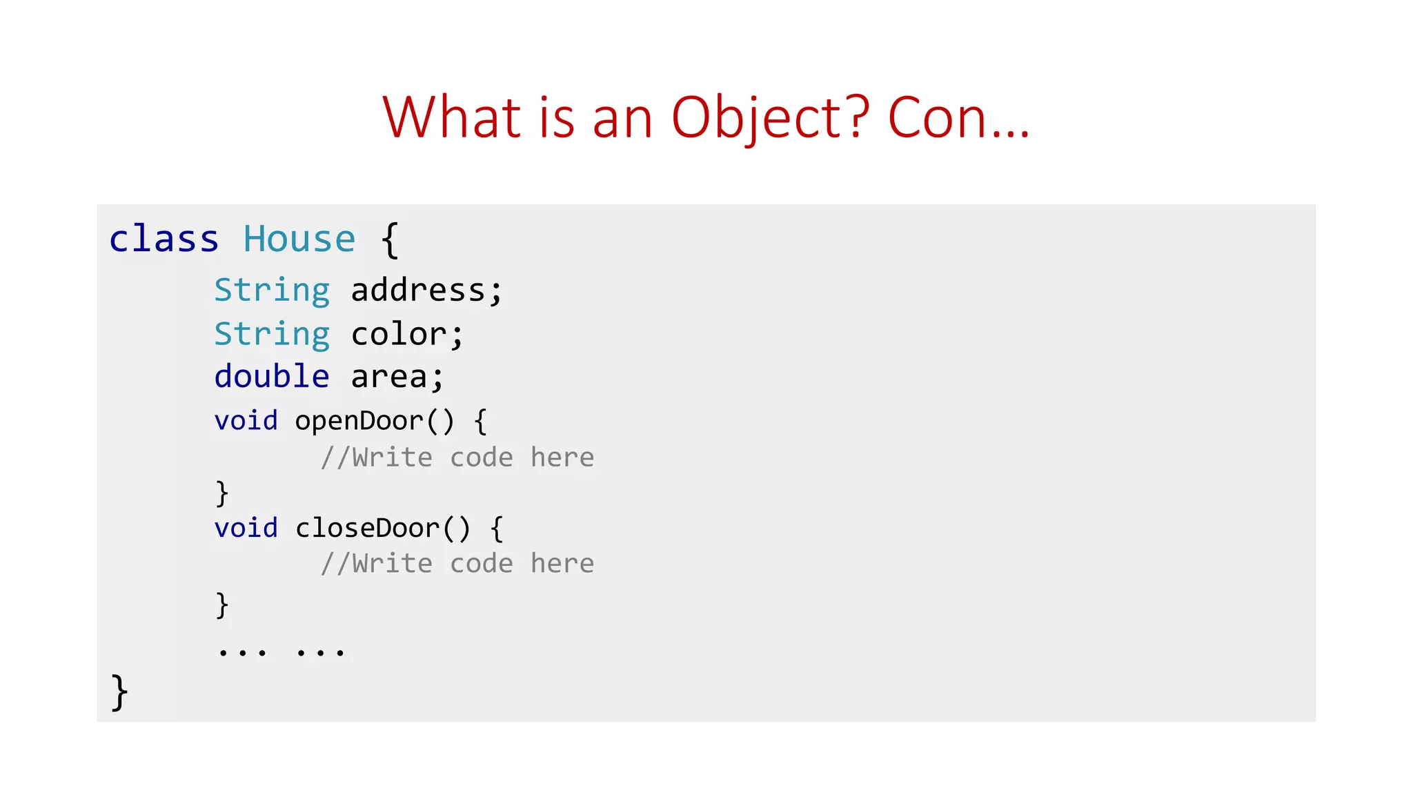 Introduction to OOP concepts | PPT