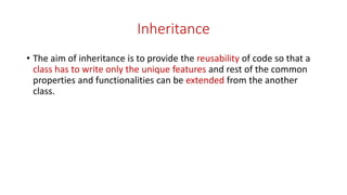 Introduction to OOP concepts | PPTX