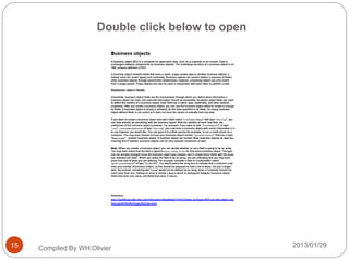 Double click below to open
2013/01/29Compiled By WH Olivier15
 
