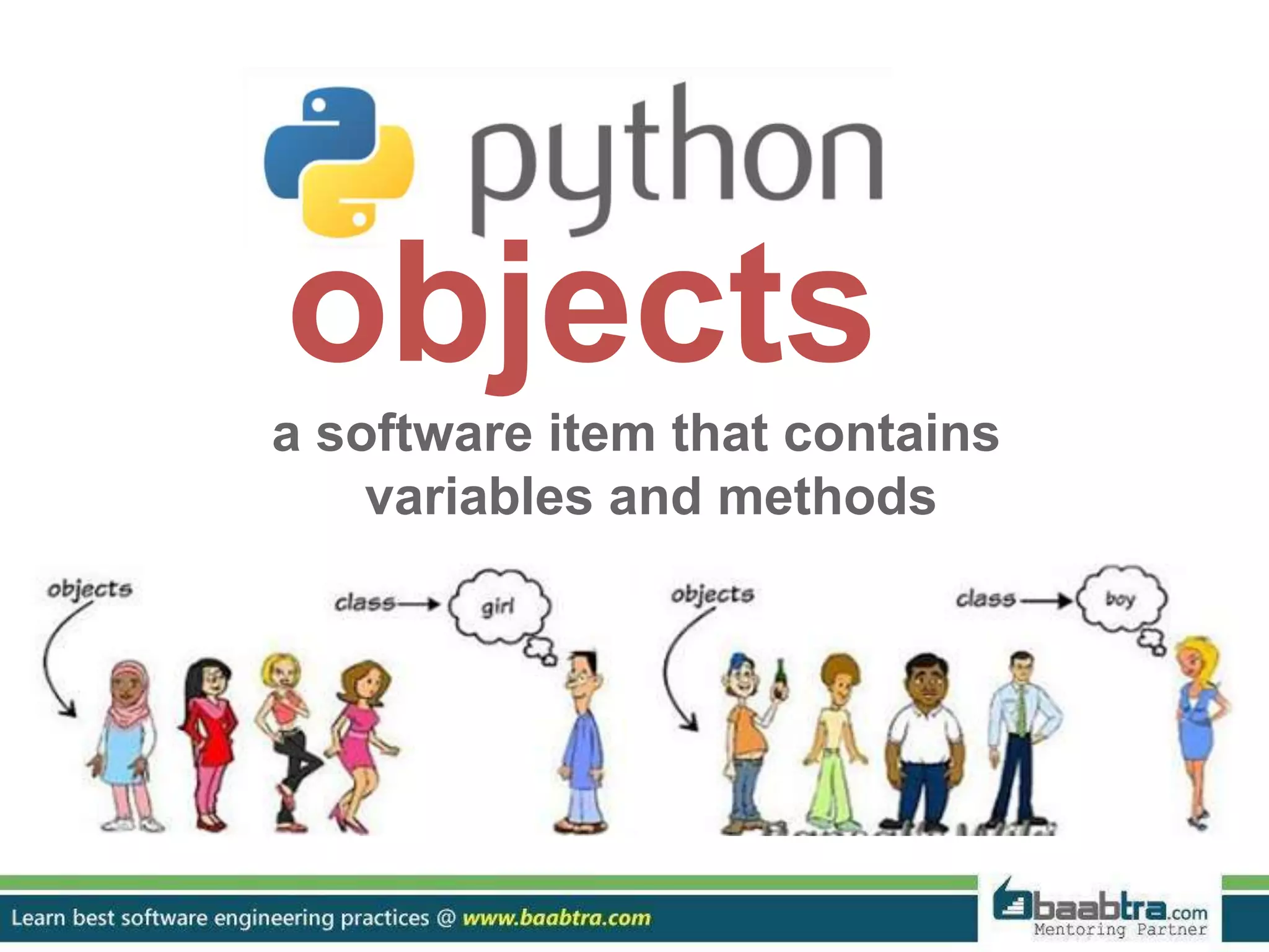 Oop concepts in python | PPTX | Programming Languages | Computing