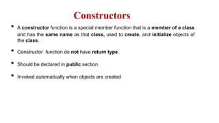 Object Oriented Programming Constructors & Destructors | PDF