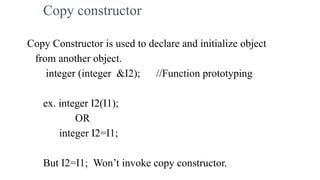 Object Oriented Programming Constructors & Destructors | PDF
