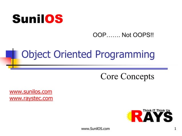 OOP Core Concept | PPT
