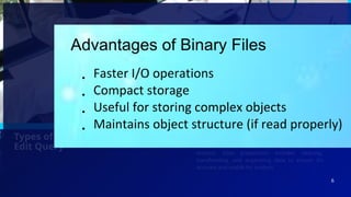 OOP Binary files object oriented programming , c++ , Binary files RO ...