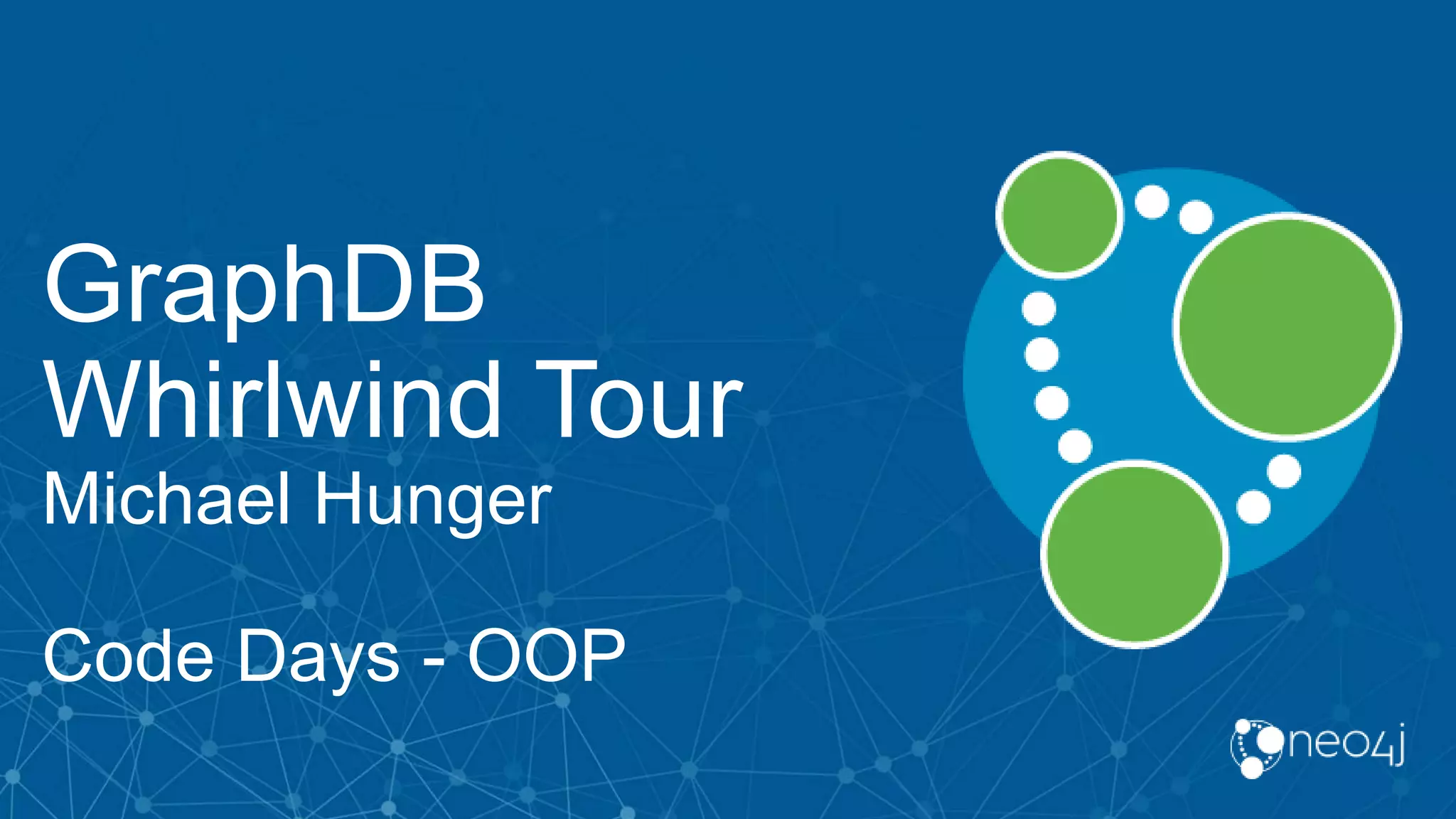 A whirlwind tour of graph databases | PPT