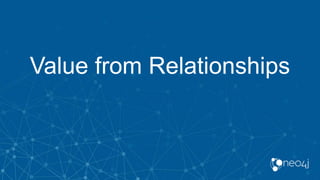 Value from Relationships
 