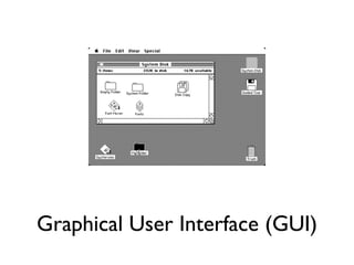 Graphical User Interface (GUI)
 
