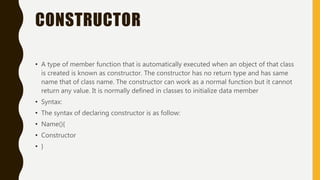 Concept of Object-Oriented in C++ | PPTX