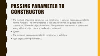 Concept of Object-Oriented in C++ | PPTX