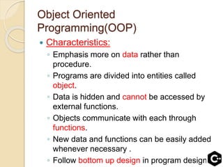 Oop in c++ lecture 1 | PPT