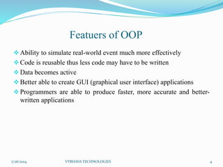 Basics of Object Oriented Programming in Python | PPTX