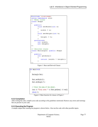 Object Oriented Programming Lab Manual | PDF