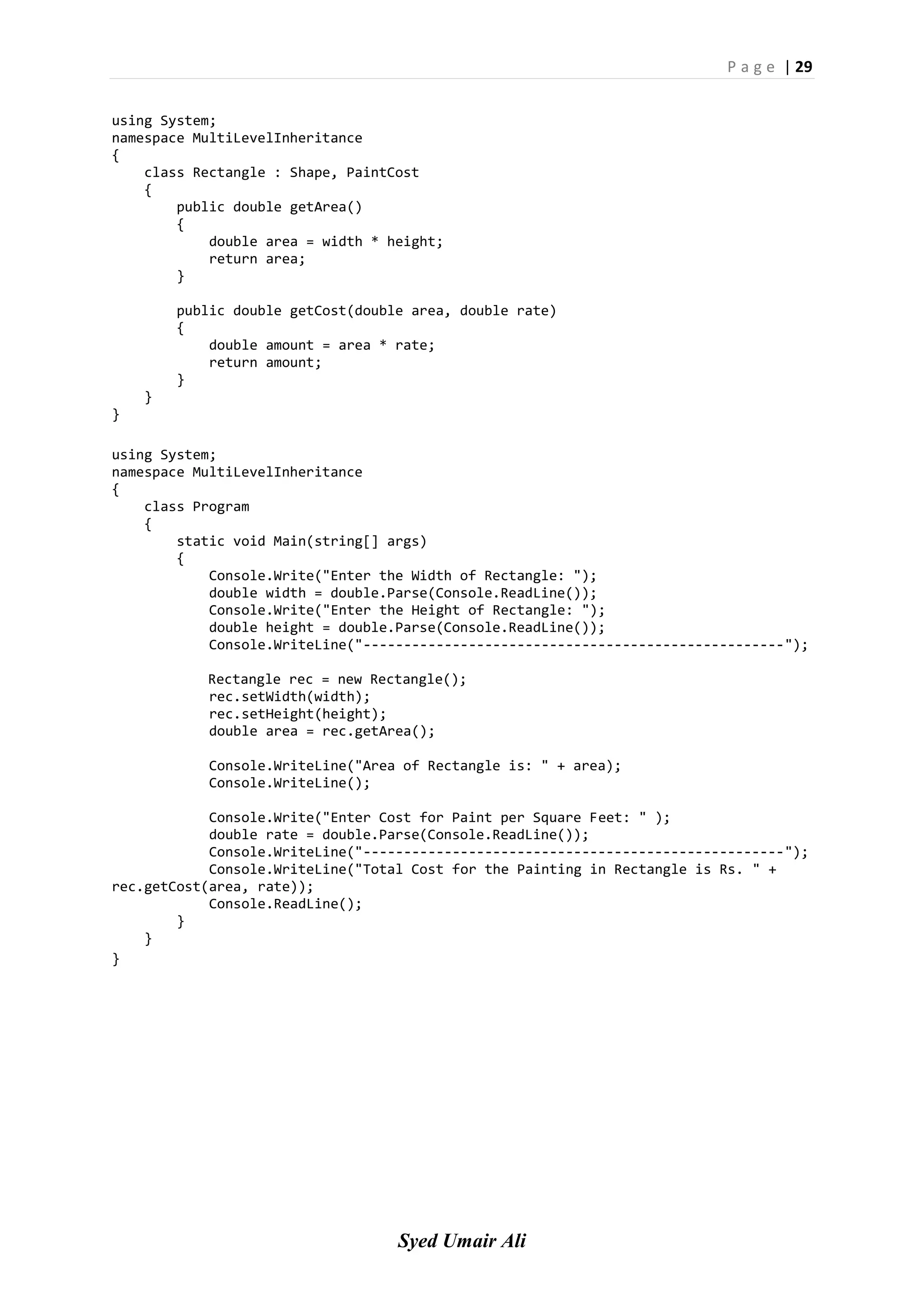 Object Oriented Programming with C# | PDF