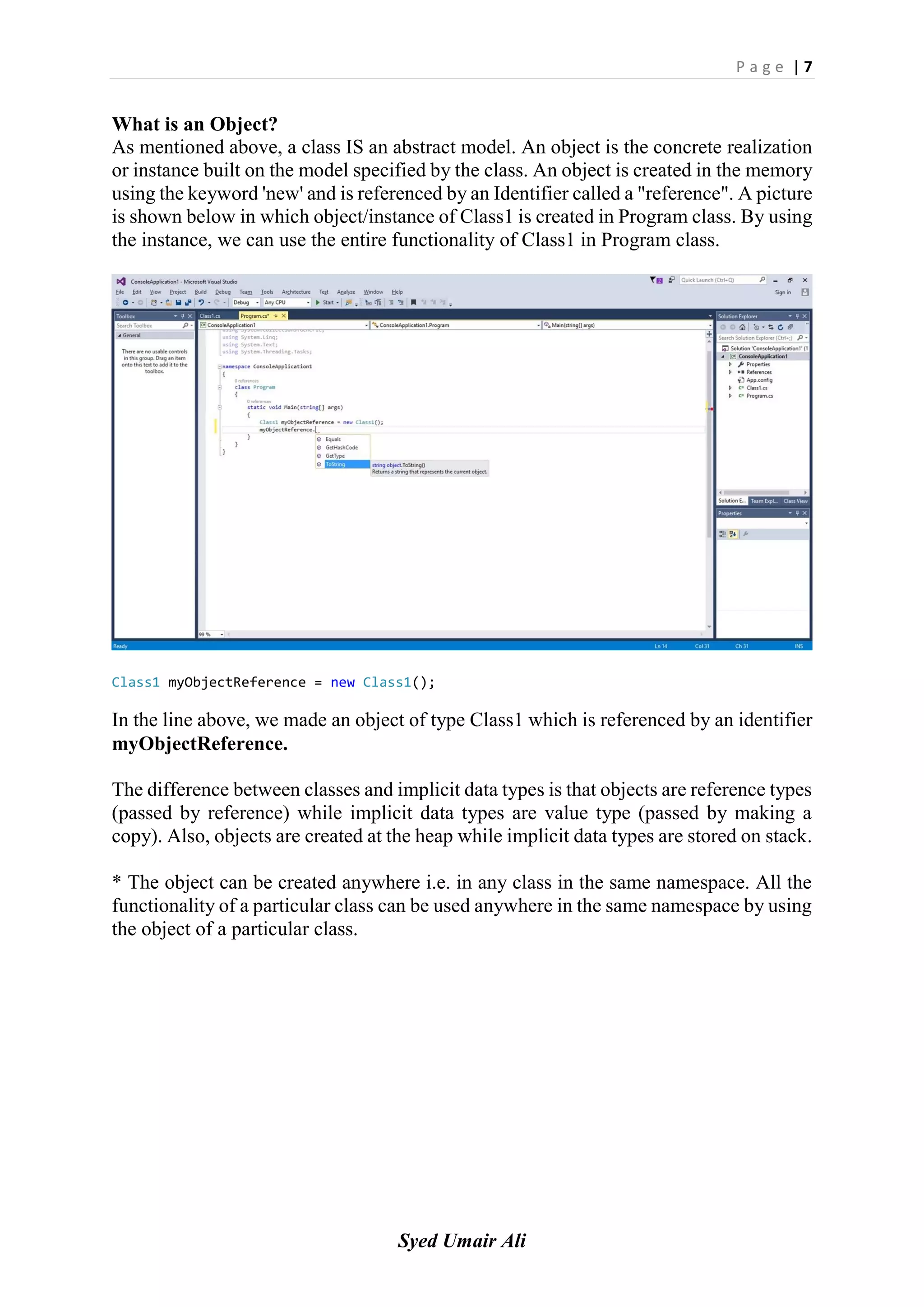 Object Oriented Programming with C# | PDF