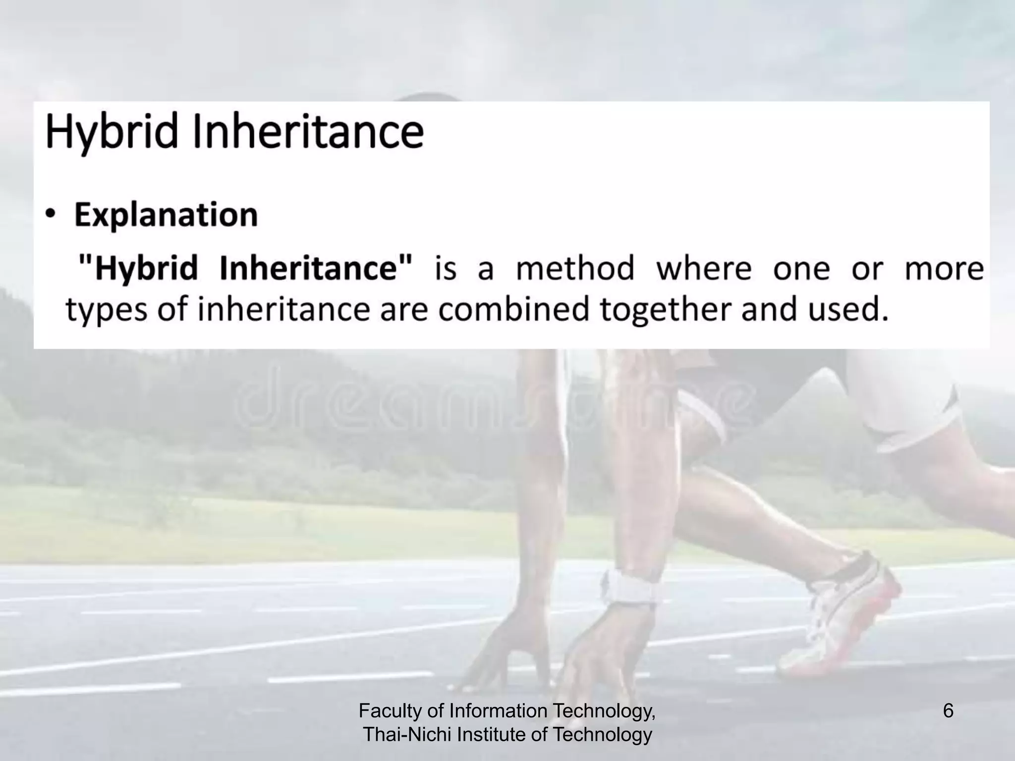 Faculty of Information Technology,
Thai-Nichi Institute of Technology
6
 