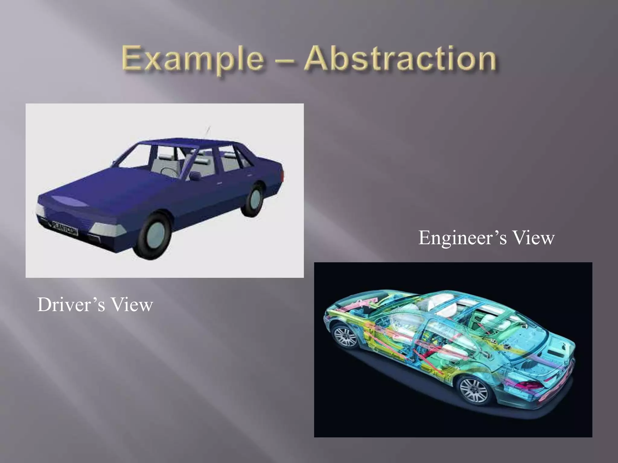 Driver’s View
Engineer’s View
 