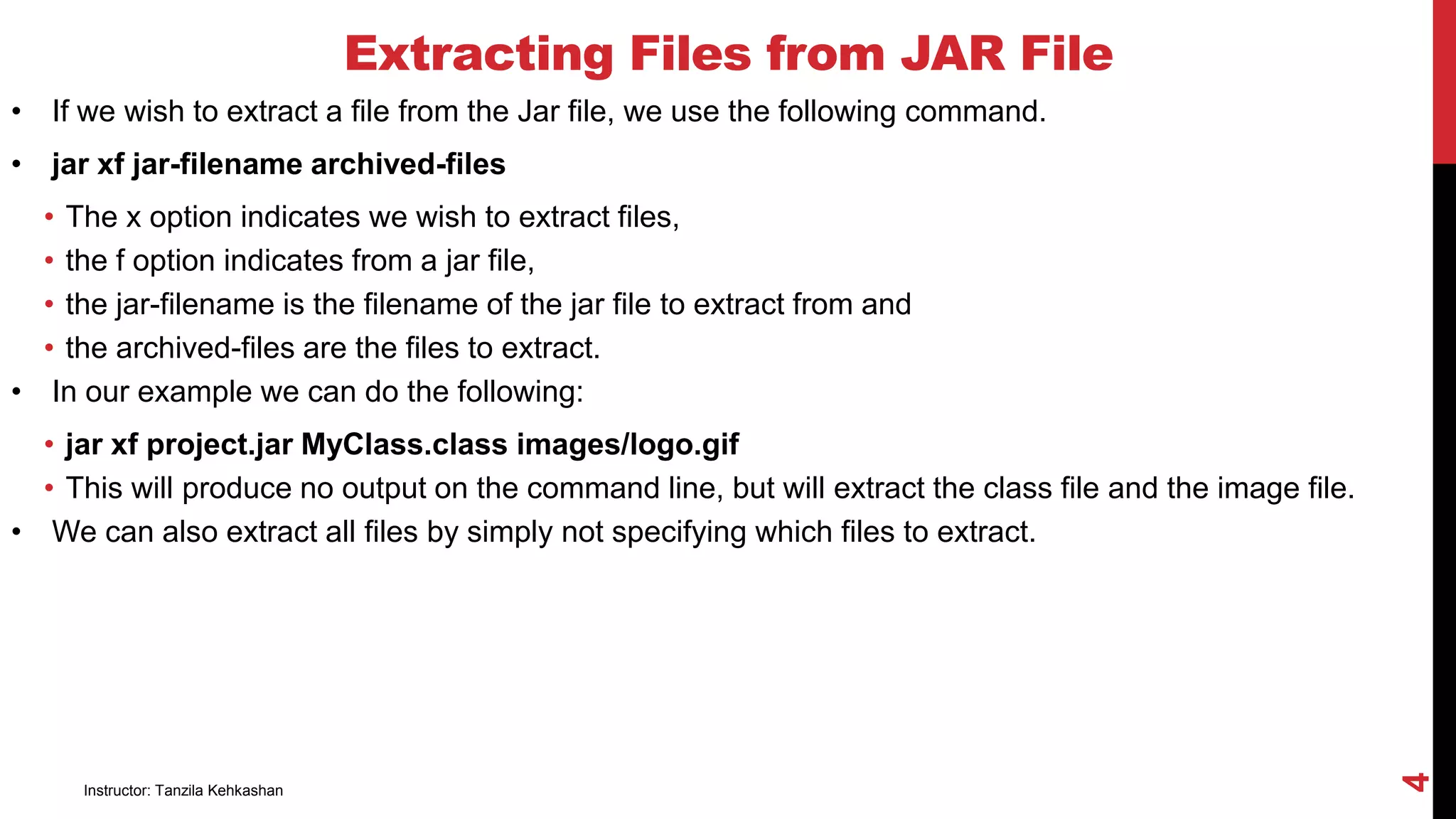 OOP Lecture 23-JAR Files.pptx