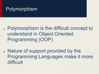 Object-Oriented Polymorphism Unleashed | PDF | Programming Languages ...