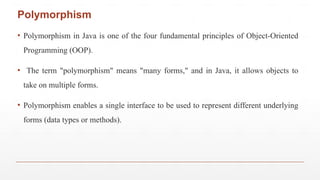 OOP Programming TEchniques used in Java | PPTX