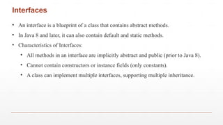 OOP Programming TEchniques used in Java | PPTX