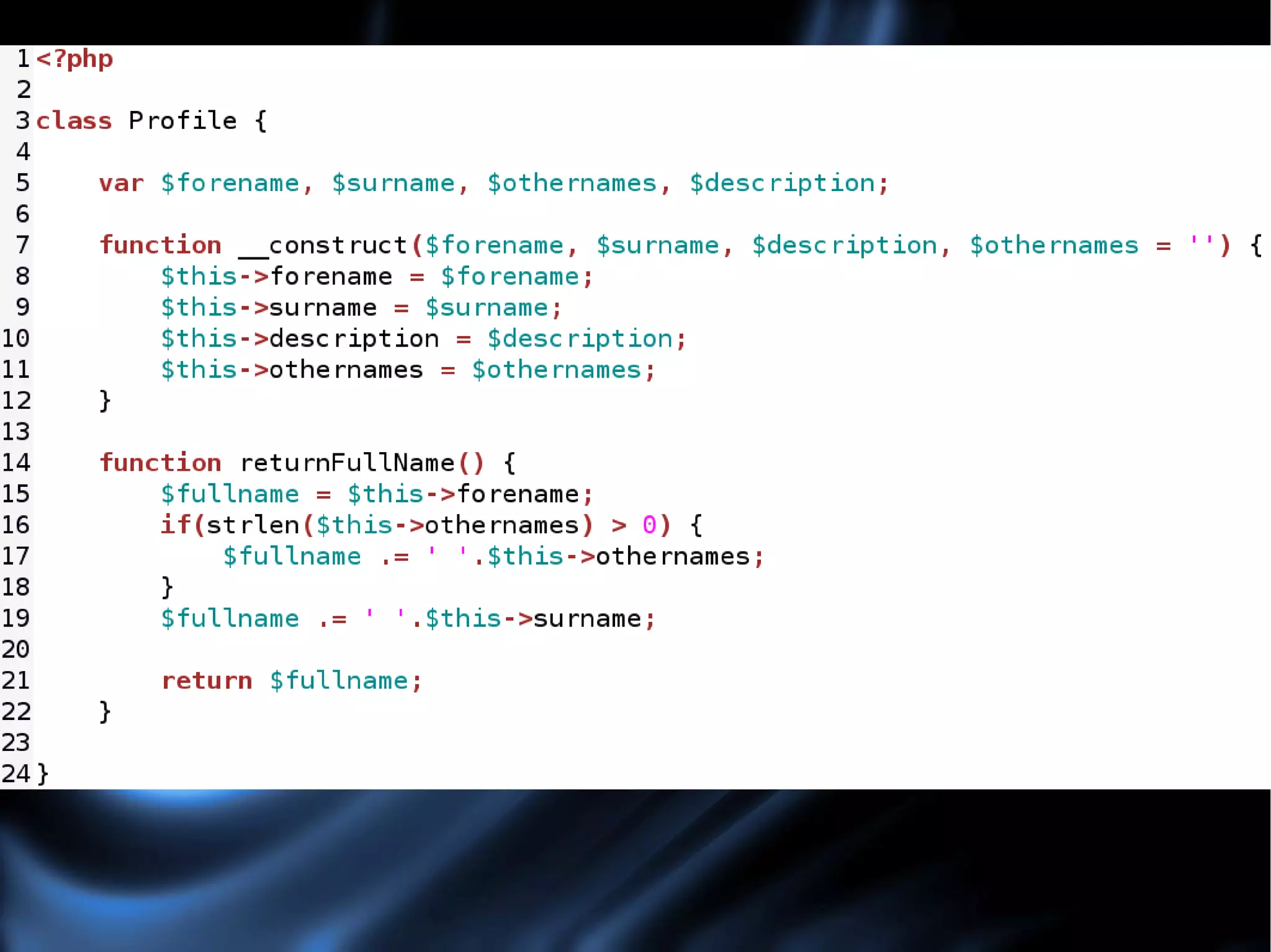 Properties Properties are class-wide variables. 