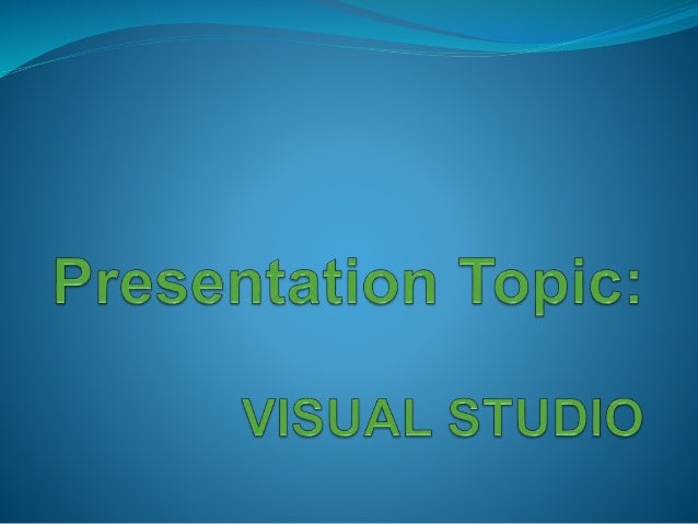 visual studio presentation framework