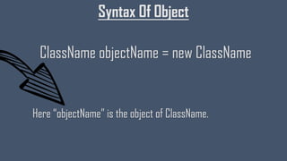 CLASS & OBJECT IN JAVA | PDF
