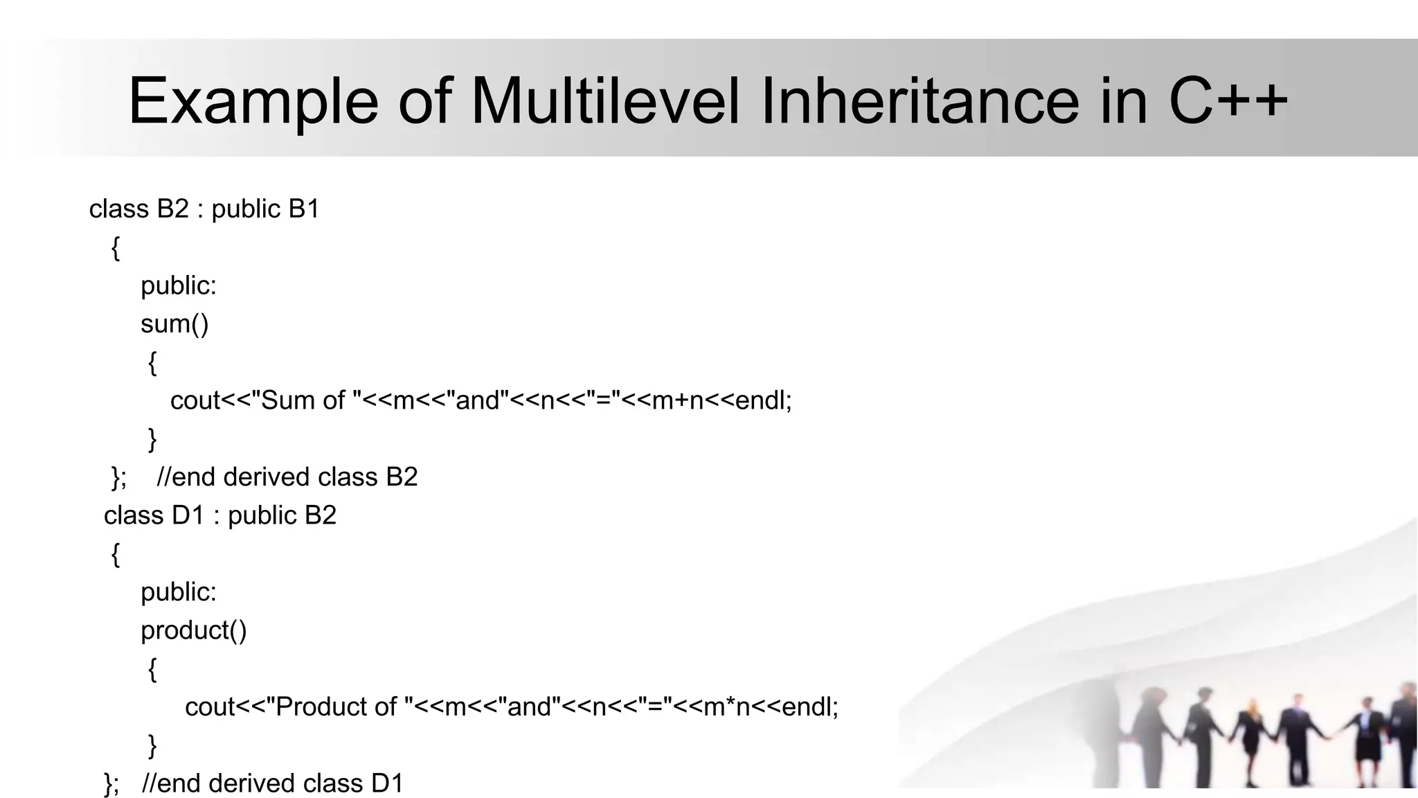 Multi level inheritence | PPTX
