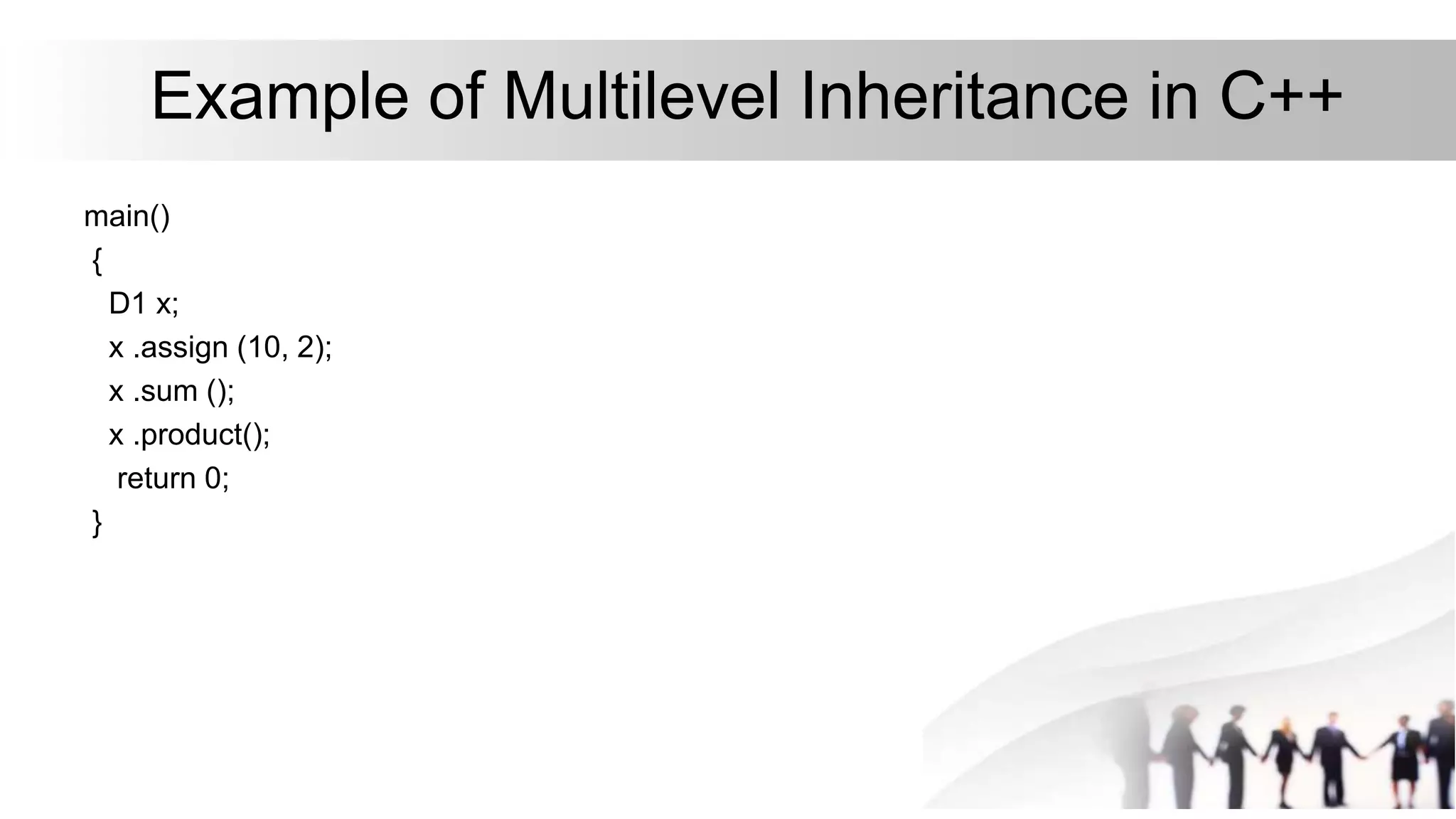Multi level inheritence | PPTX