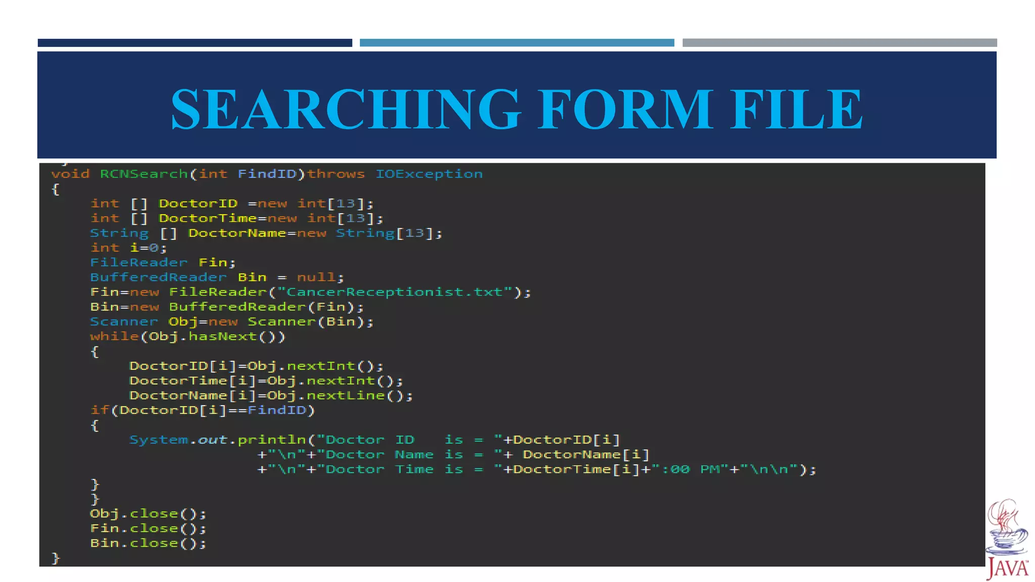 File Handling in Java Oop presentation | PPT