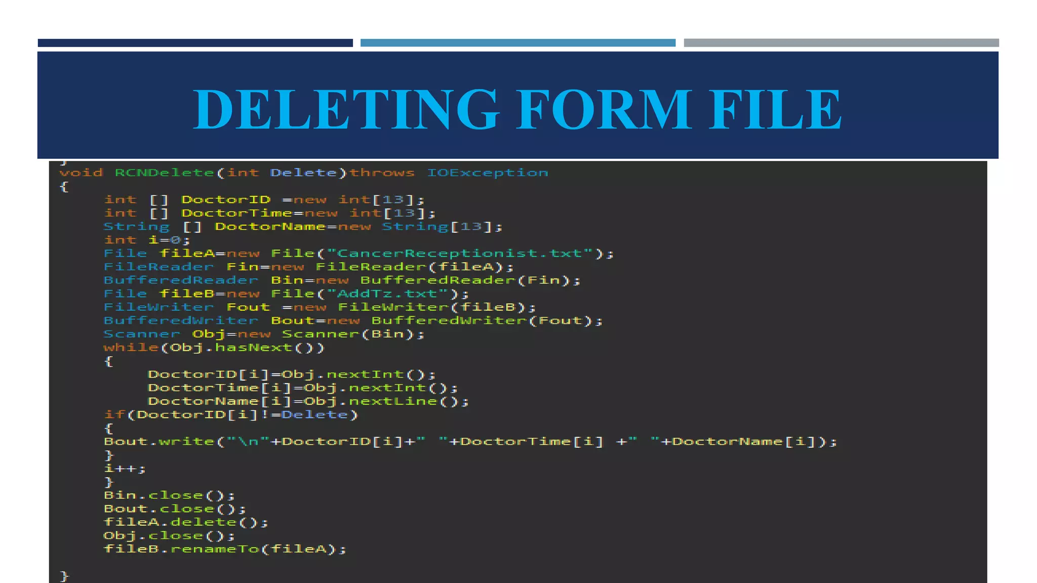 File Handling in Java Oop presentation | PPT