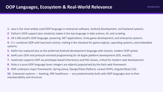 Comprehensive Guide to Object-Oriented Programming: Concepts, Features ...
