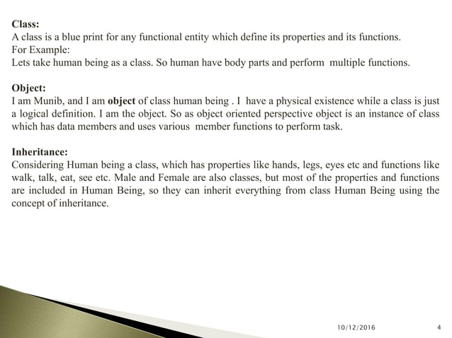object oriented programming(syed munib ali 11b-023-bs) | PPT