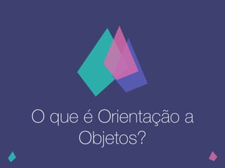 O que é Orientação a
Objetos?
 