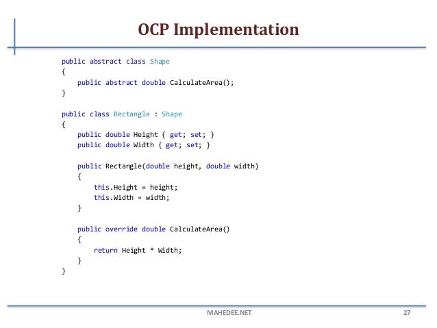 Oop principles